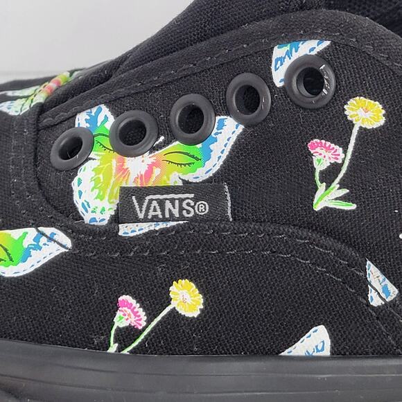 VANS Authentic Stac Morph Blackout Glow In The Dark Butterfly Sneakers Women's 9 - Picture 8 of 12
